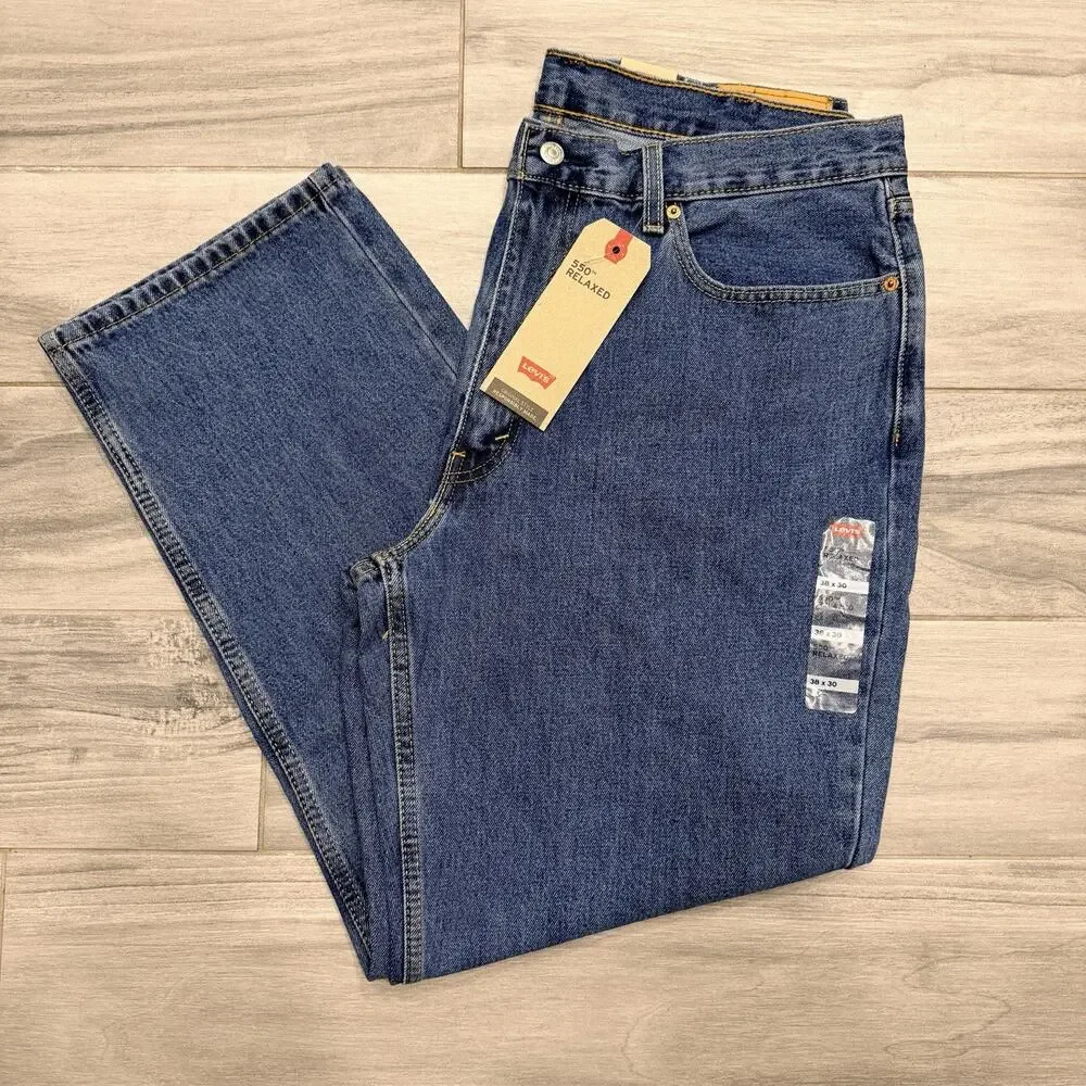 Levi’s 550 Relaxed Fit Jeans NWT Men’s 38x30 Medium Wash Denim Pants Tapered Leg